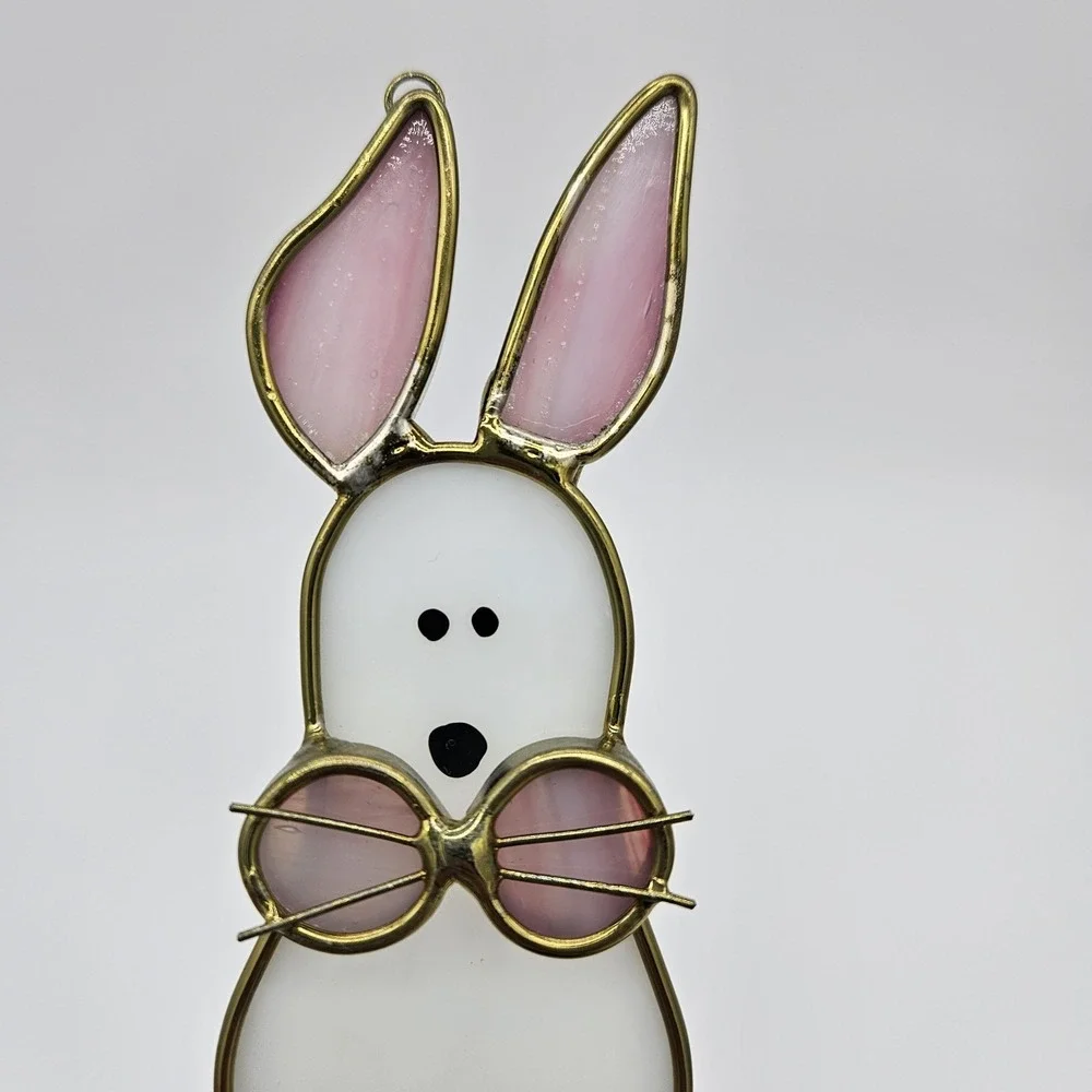 Vintage Rabbit / Bunny Suncatcher Cottagecore Adorable